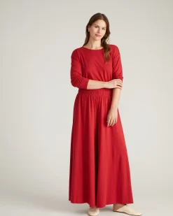 Isadora Wide Leg Lounge Pants Raspberry