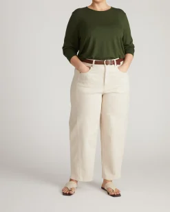 Joan Liquid Jersey Long Sleeve Top Coratina Green