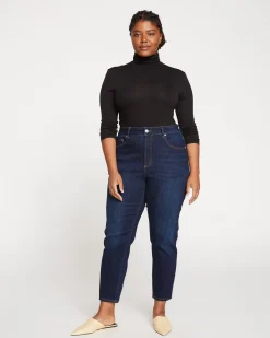 Joni High Rise Curve Slim Leg Jeans 27 Inch Midnight Blue