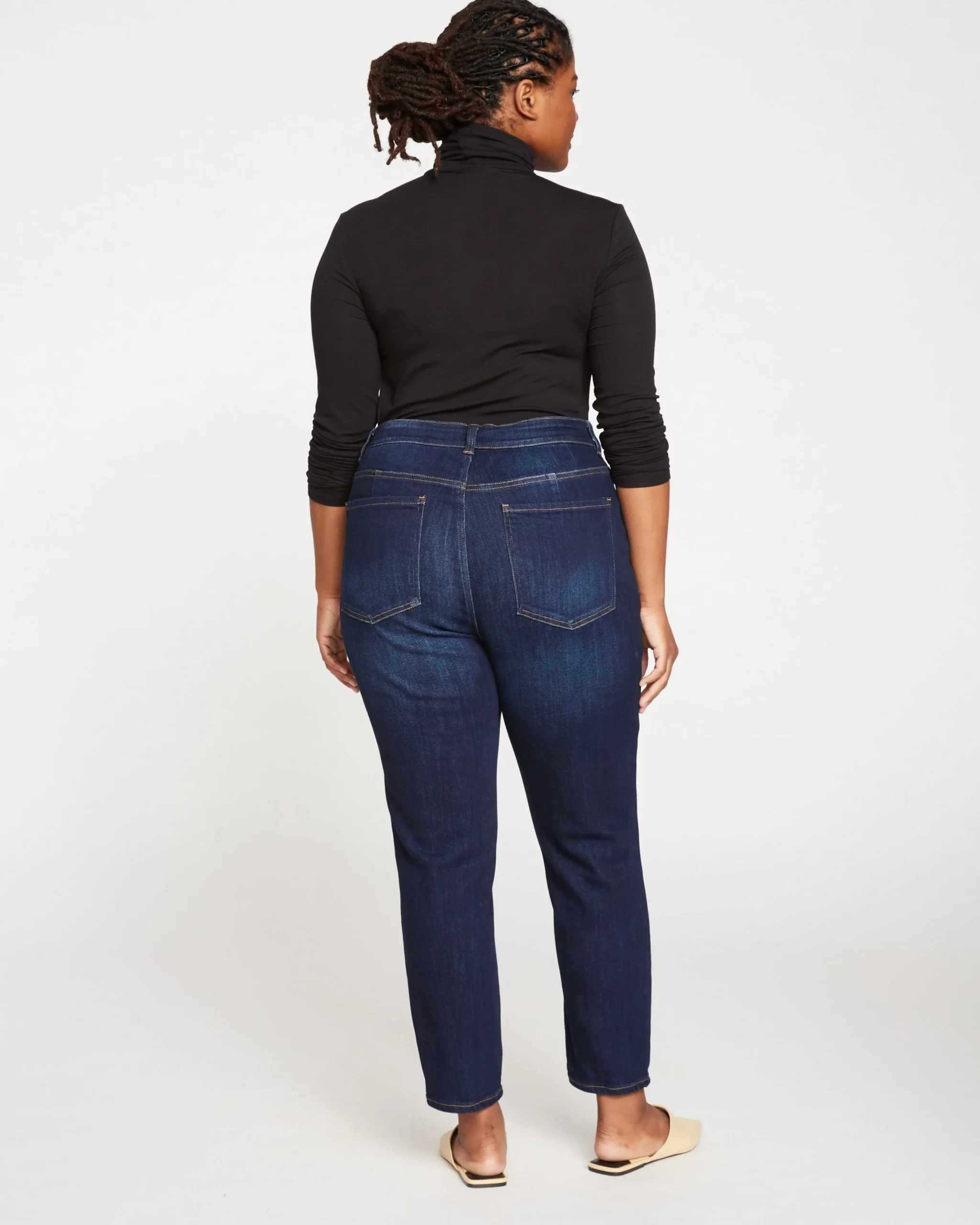 Joni High Rise Curve Slim Leg Jeans 27 Inch Midnight Blue