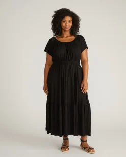 Kahlo Liquid Jersey Dress Black
