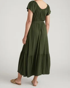 Kahlo Liquid Jersey Dress Coratina Green