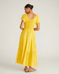 Kahlo Liquid Jersey Dress Golden Hour