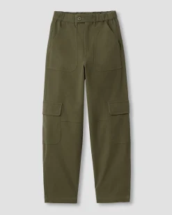 Karlee Stretch Cotton Twill Cargo Pants Ivy