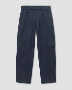 Karlee Stretch Cotton Twill Cargo Pants Navy