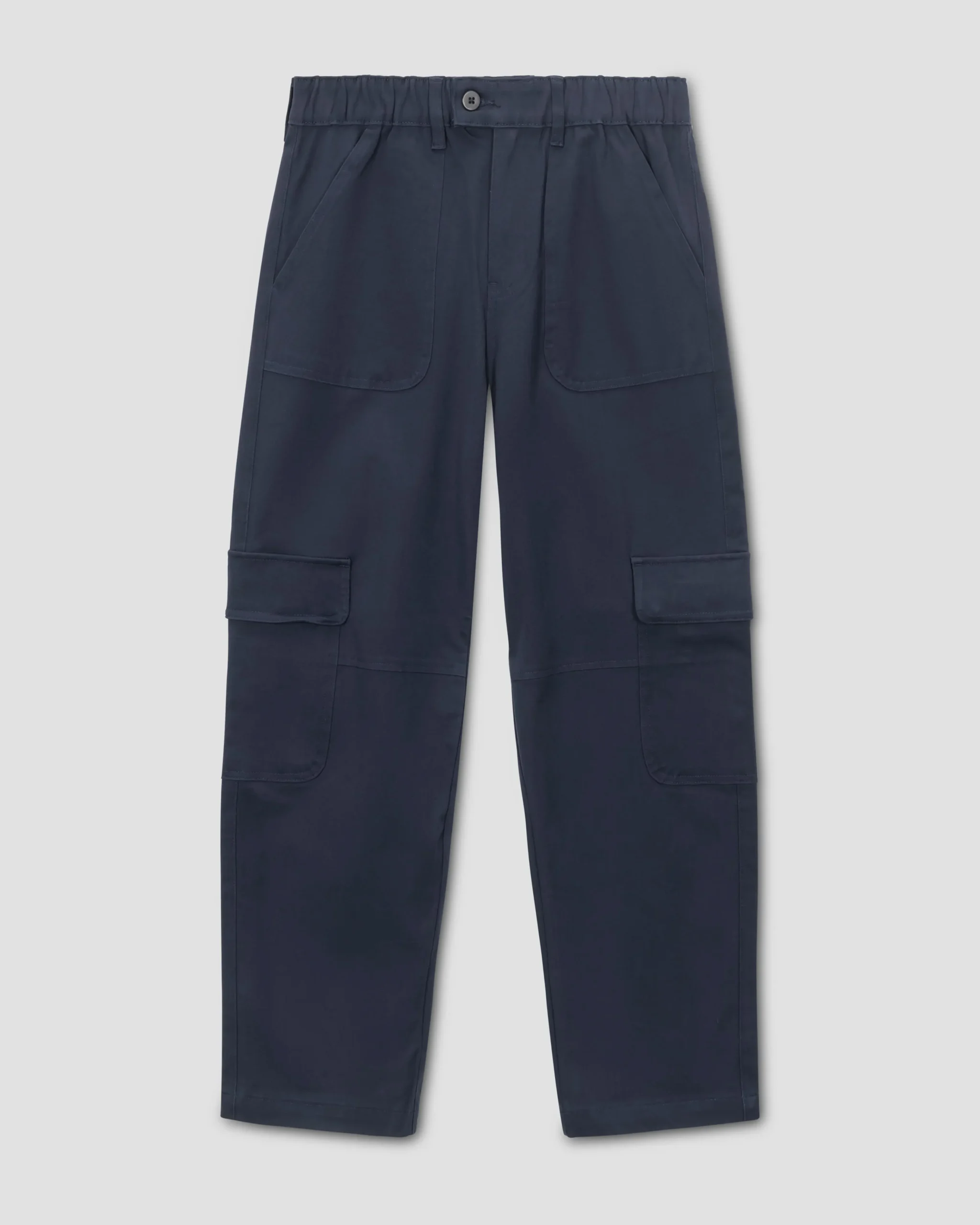 Karlee Stretch Cotton Twill Cargo Pants Navy