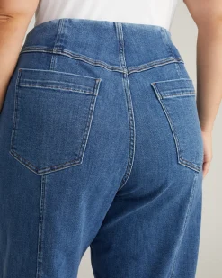Keira Barrel Leg Jeans Shallow Bay Blue