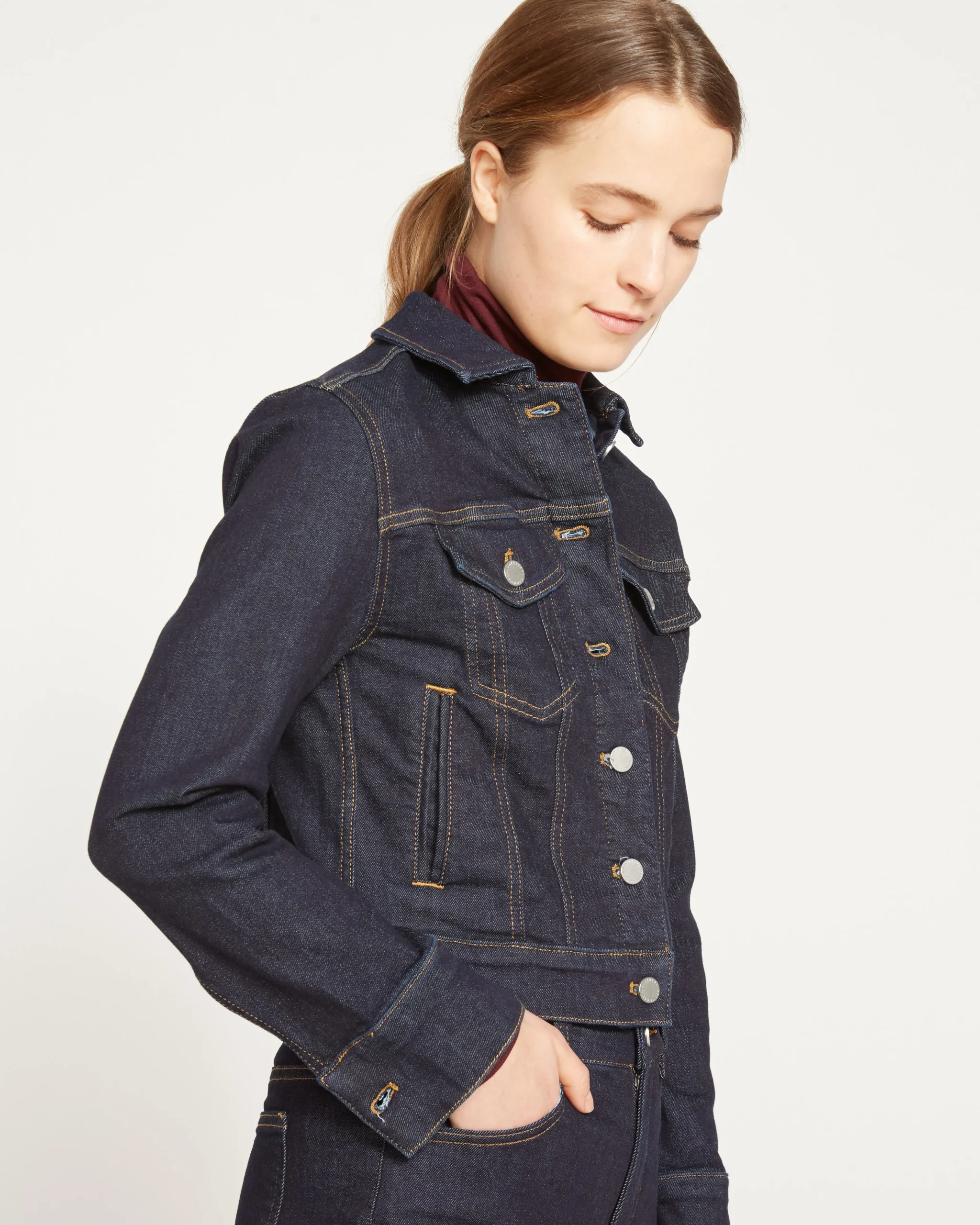 Kelsey Denim Jacket Vintage Indigo Selvedge
