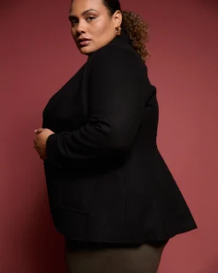 Kidjo Tailored Wool Jacket Black