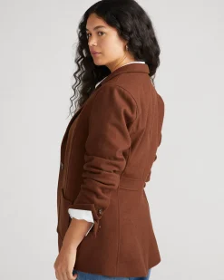 Kidjo Tailored Wool Jacket Grizzly