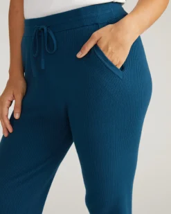 Knitted Mila Pants Deep Teal