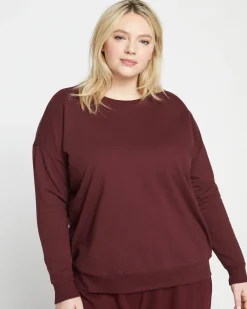 Lauren Classic Sweatshirt Black Cherry