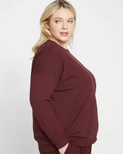 Lauren Classic Sweatshirt Black Cherry
