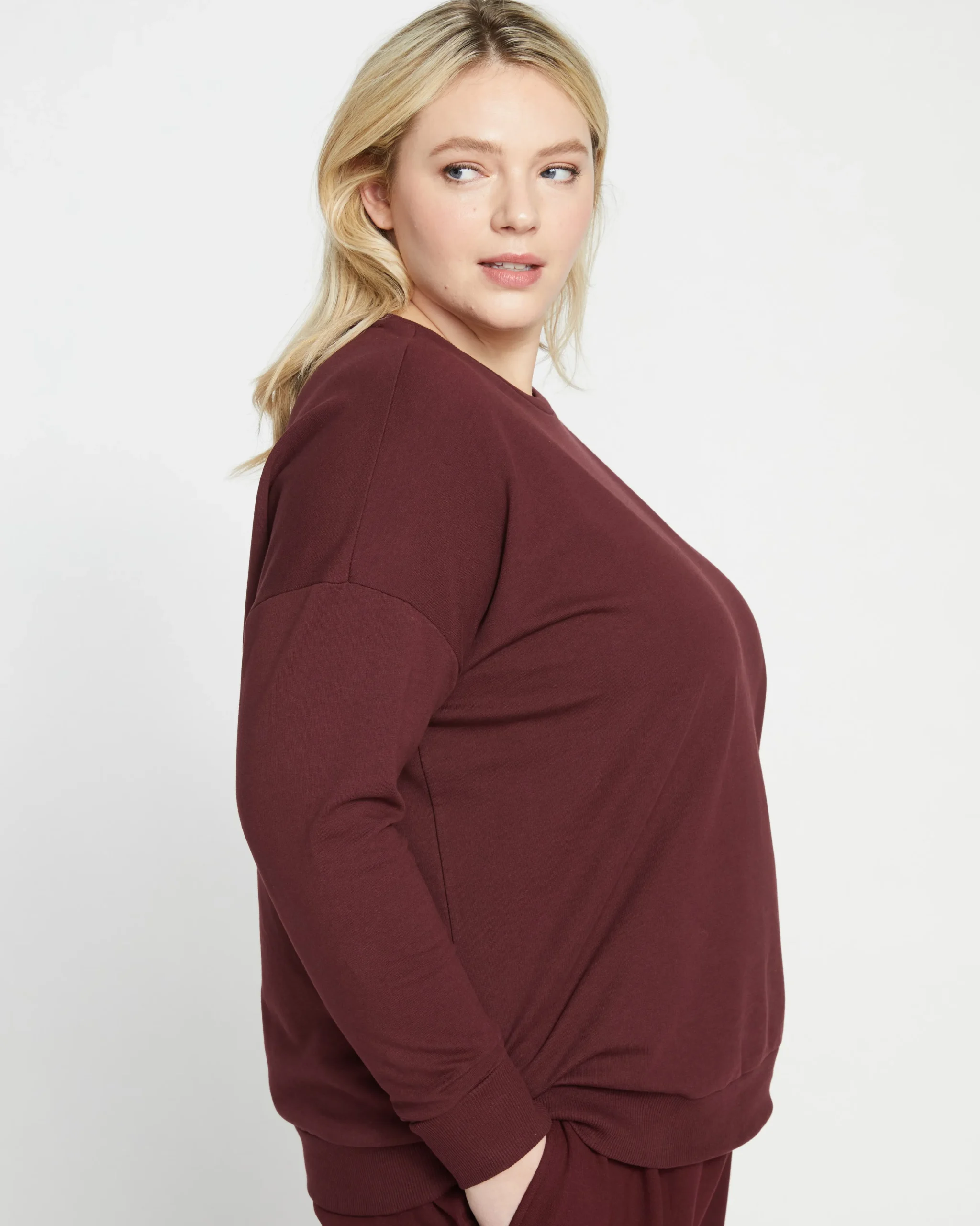 Lauren Classic Sweatshirt Black Cherry