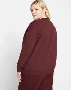 Lauren Classic Sweatshirt Black Cherry