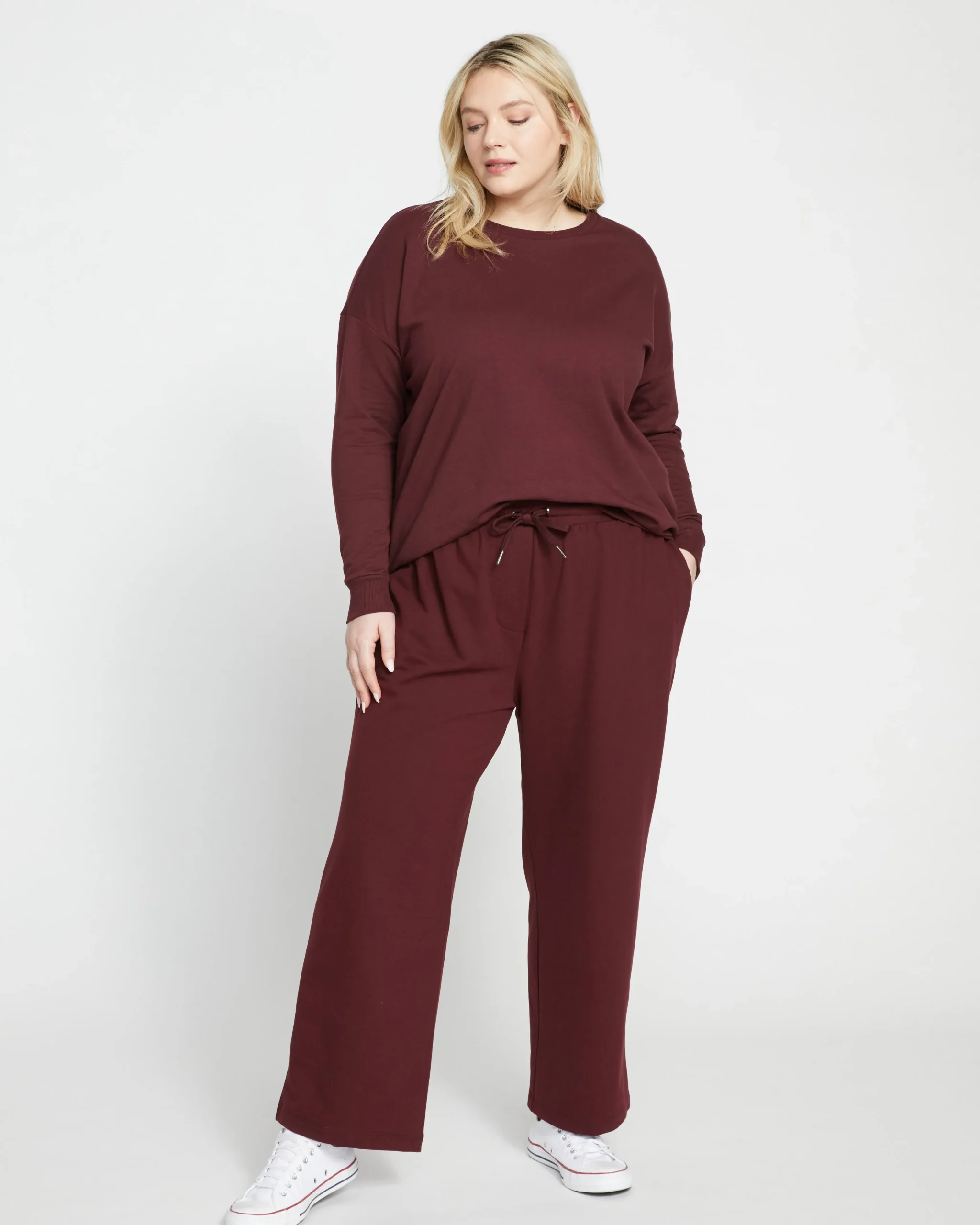 Lauren Classic Sweatshirt Black Cherry