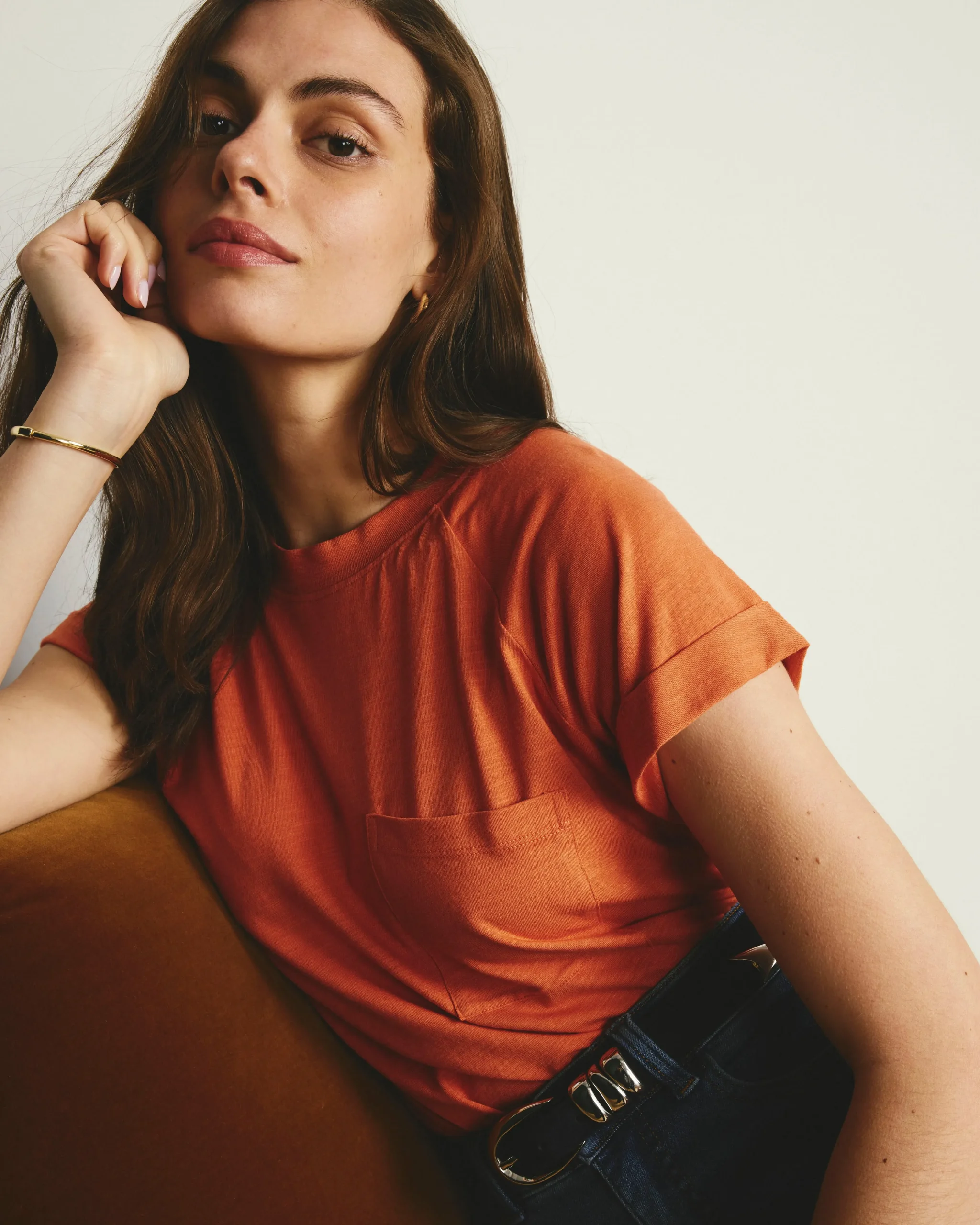 Light-As-Air Boy Tee Italian Orange