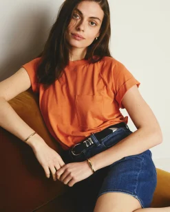 Light-As-Air Boy Tee Italian Orange