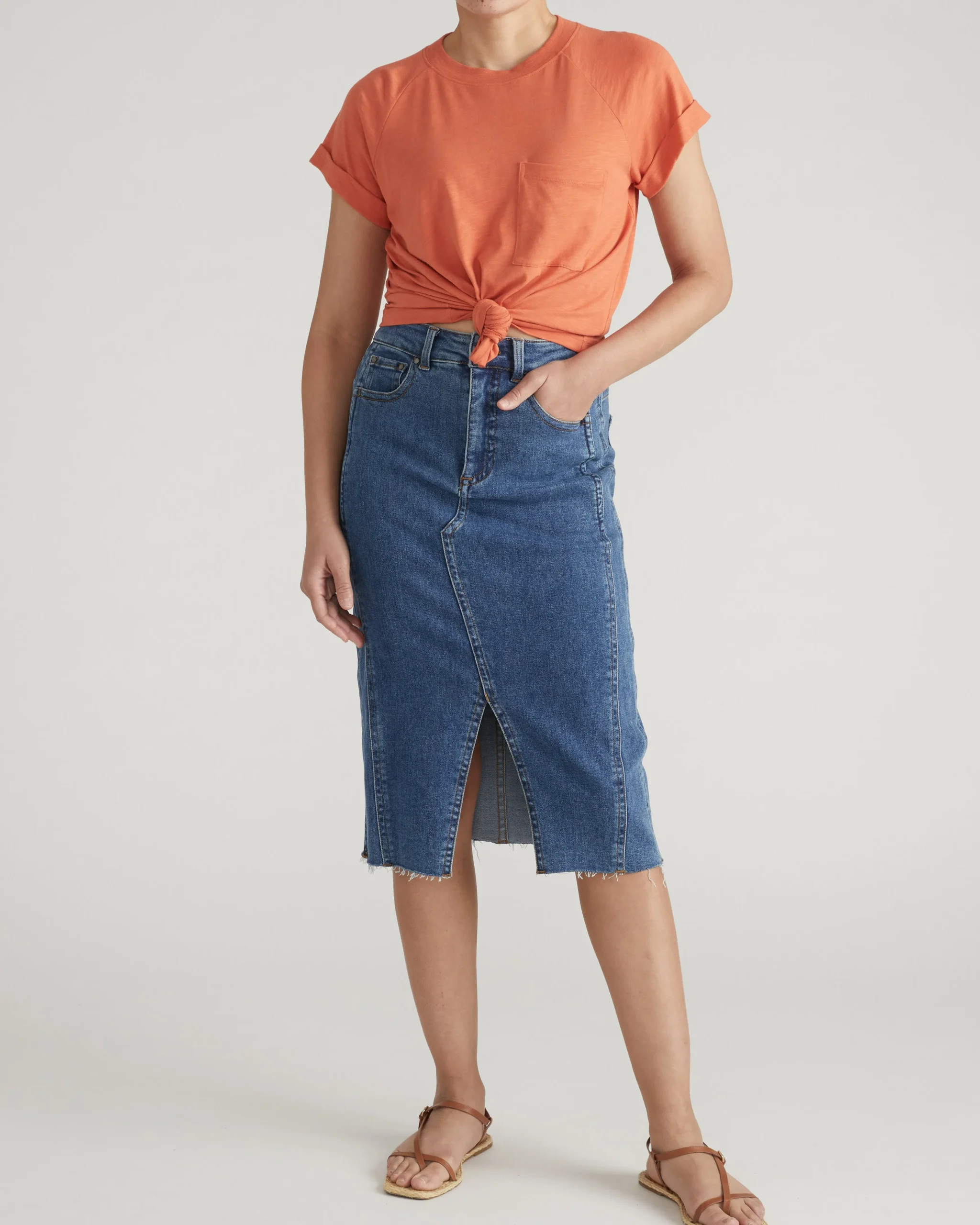 Light-As-Air Boy Tee Italian Orange