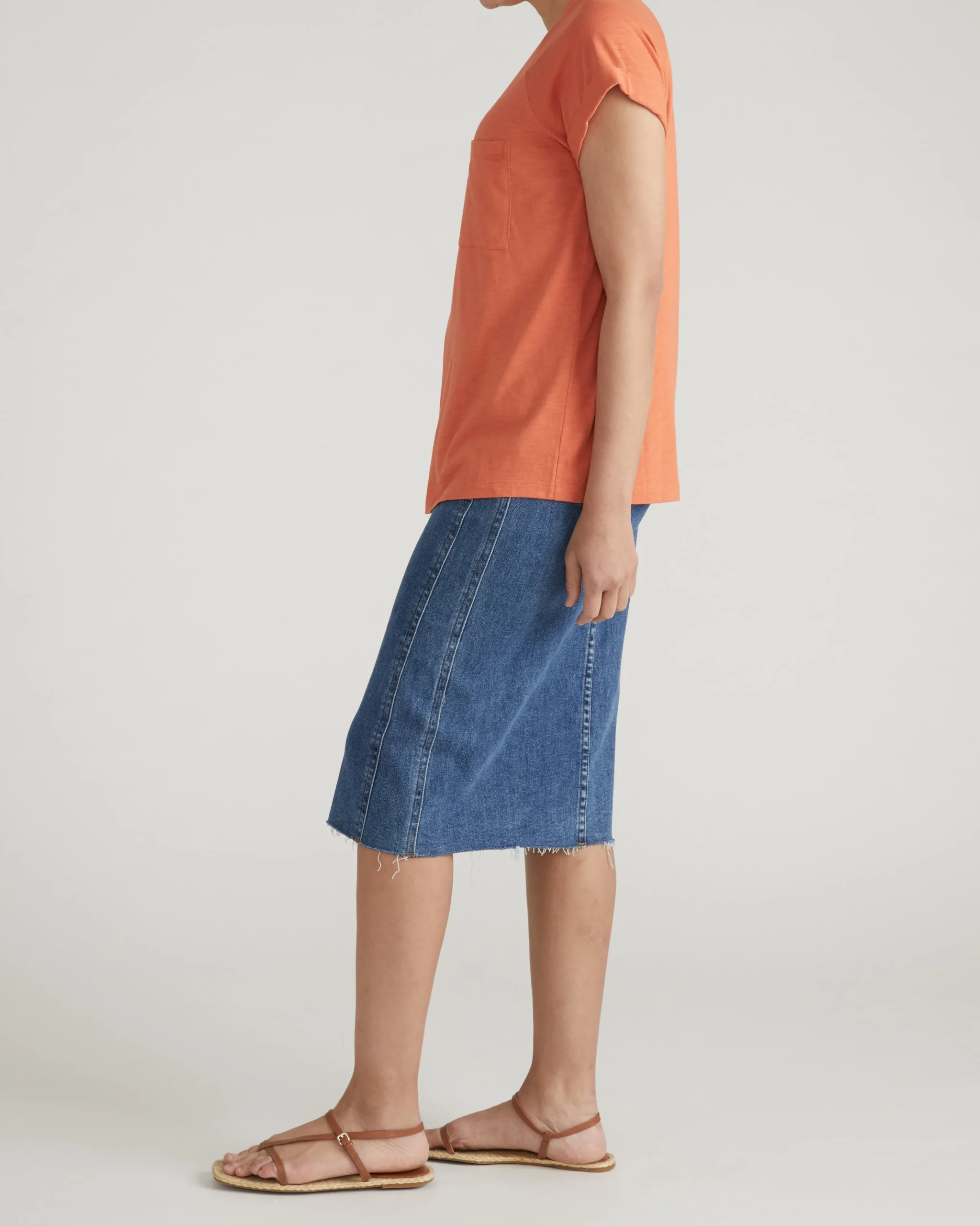 Light-As-Air Boy Tee Italian Orange