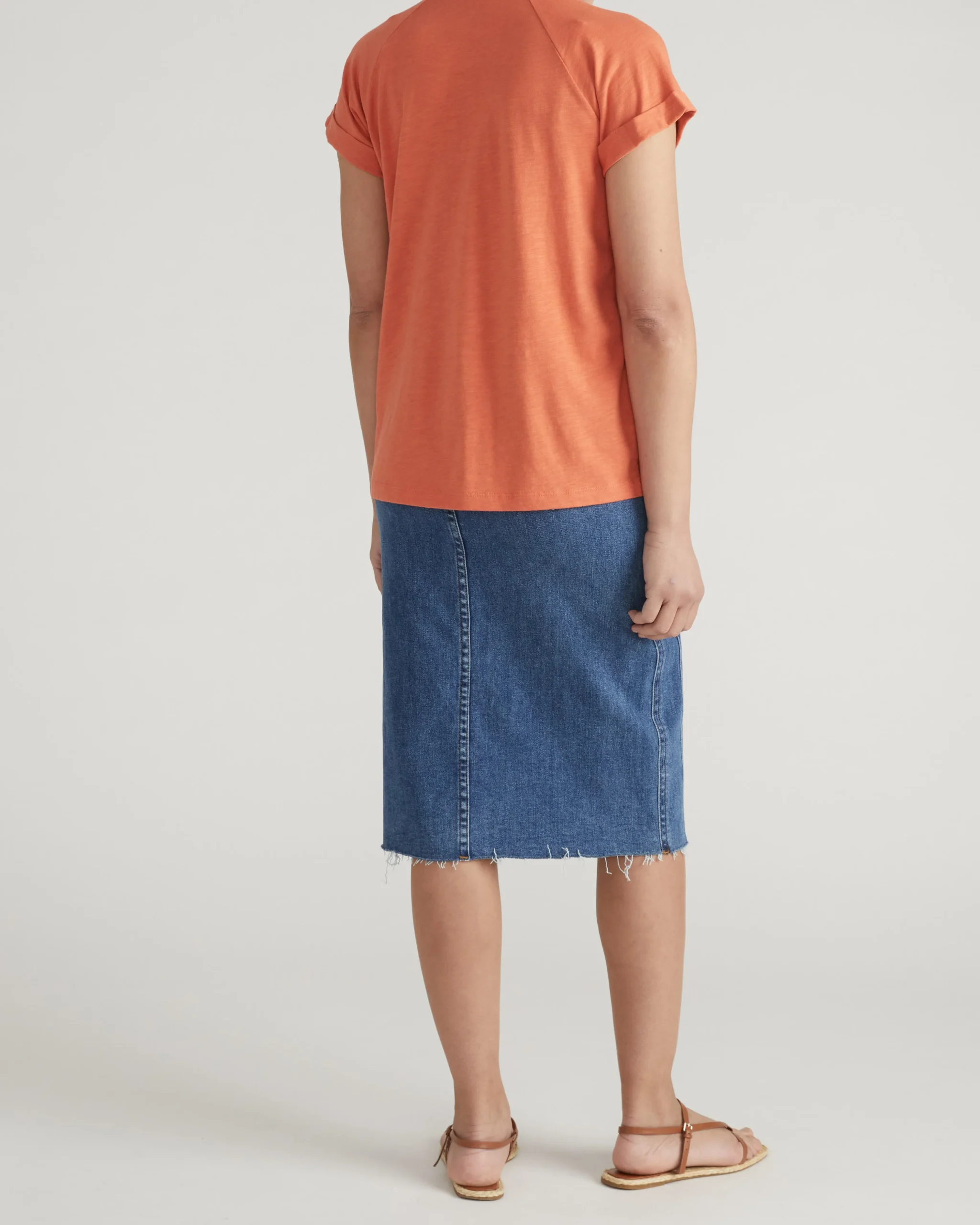 Light-As-Air Boy Tee Italian Orange