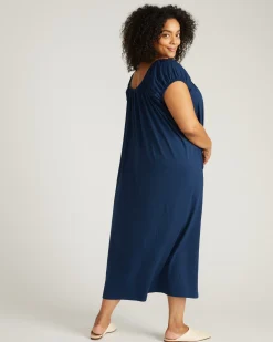 Lilian Long Sleep Dress Pageant Blue