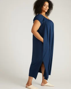 Lilian Long Sleep Dress Pageant Blue