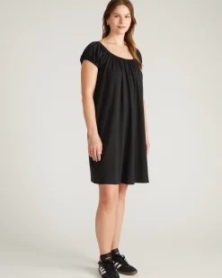 Lilian Short Sleep Dress Black