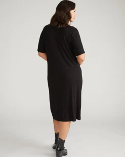 Lily Liquid Jersey Dress Black