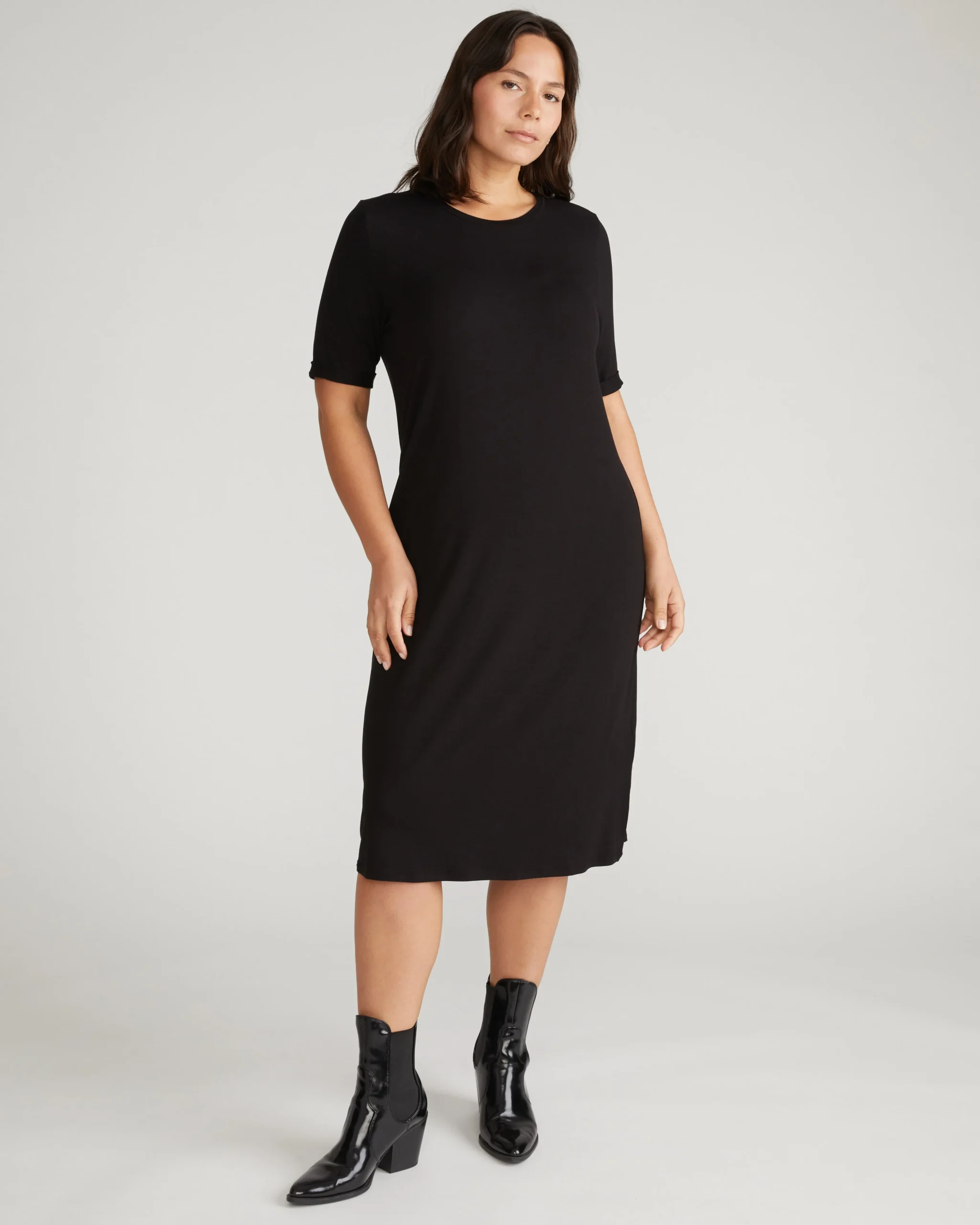 Lily Liquid Jersey Dress Black