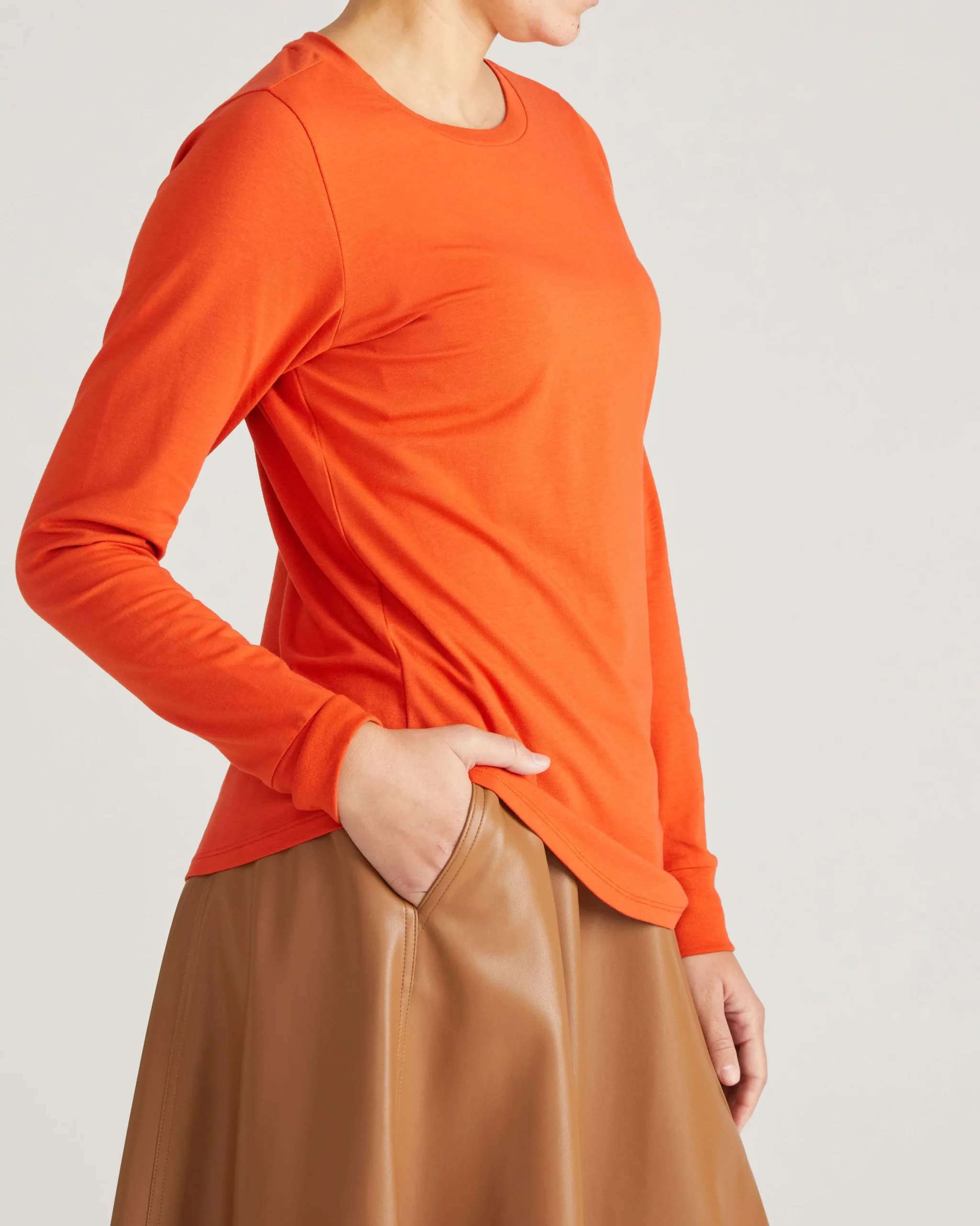 Long Sleeve Tee Rex Orange Flame