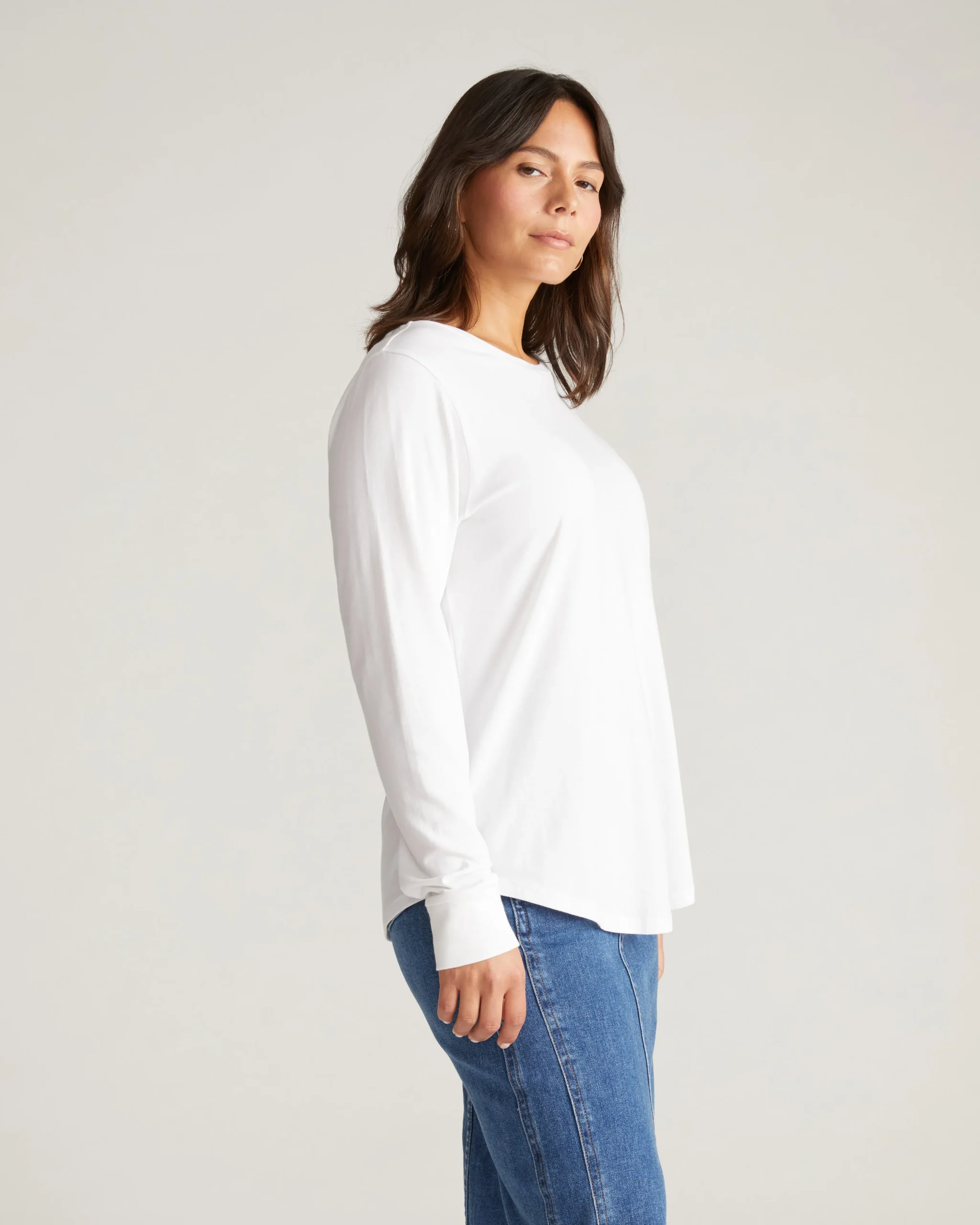 Long Sleeve Tee Rex White
