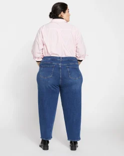 Lou High Rise Barrel Leg Jeans Union City Blue