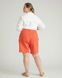 Lou Loose Fit Denim Shorts Coral Reef