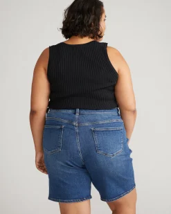 Lou Loose Fit Denim Shorts Union City Blue