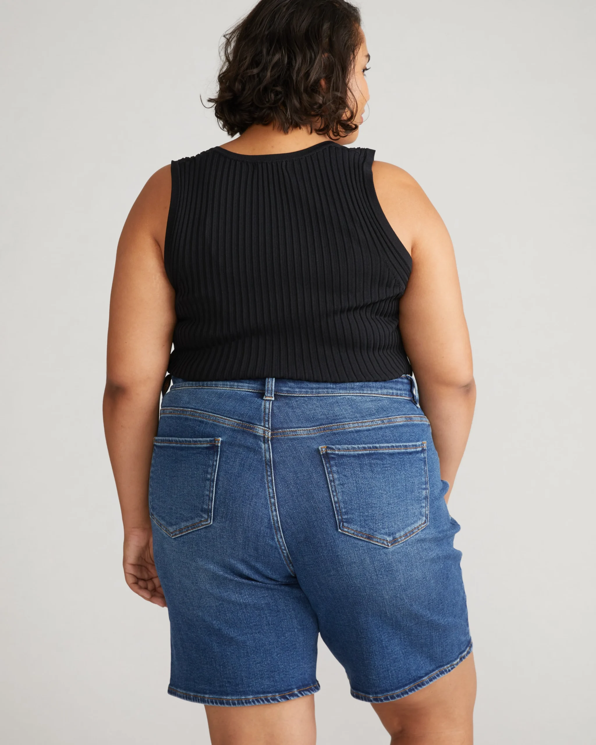 Lou Loose Fit Denim Shorts Union City Blue