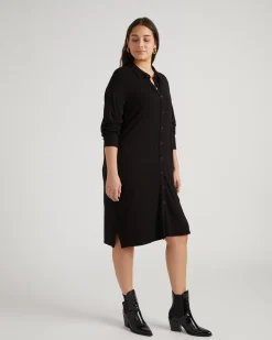 Marcie Liquid Jersey Dress Black