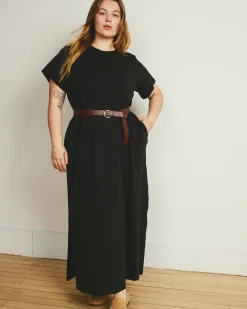 Maxi T-Shirt Dress Black