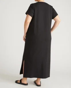 Maxi T-Shirt Dress Black