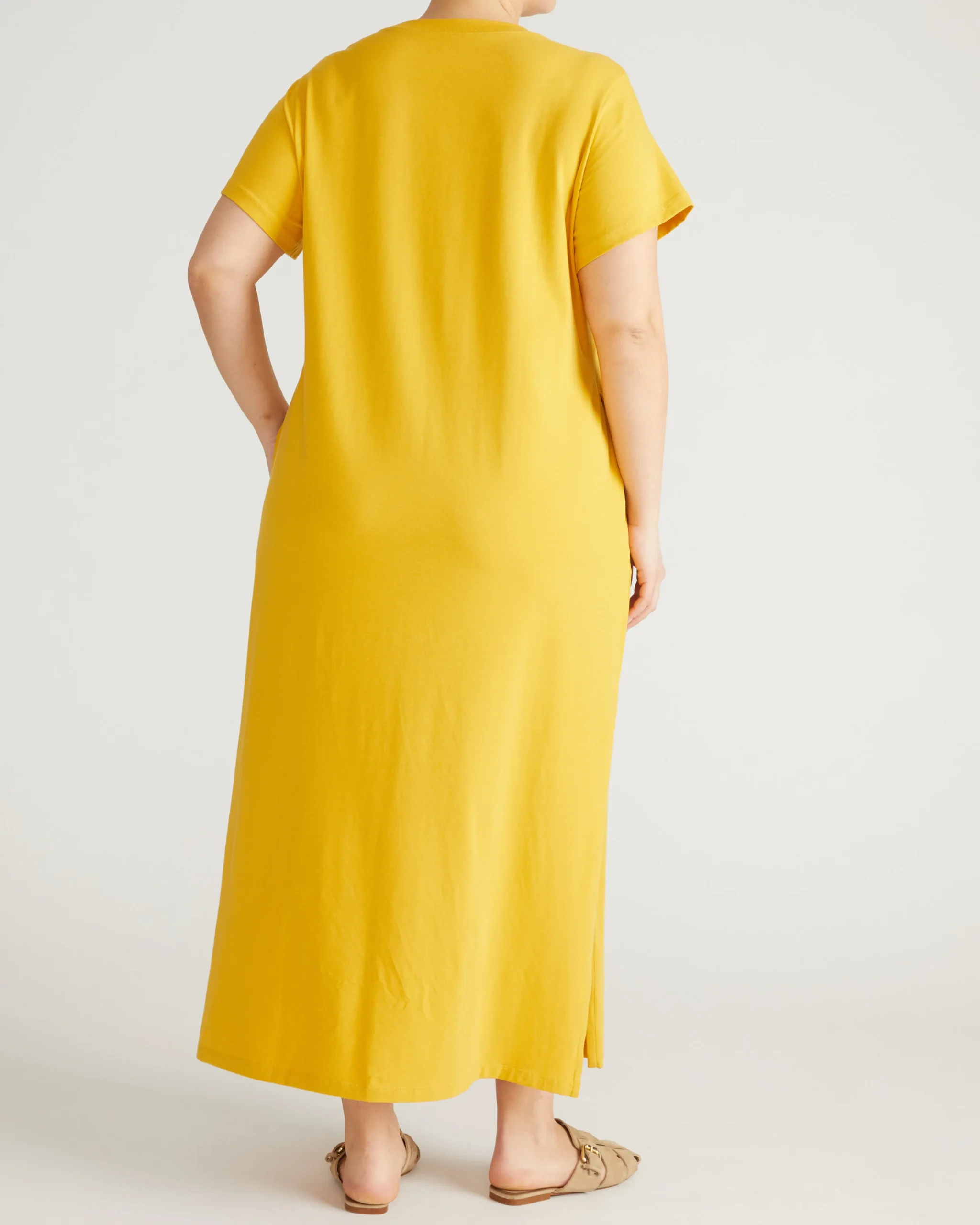 Maxi T-Shirt Dress Goldenrod