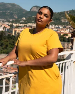 Maxi T-Shirt Dress Goldenrod