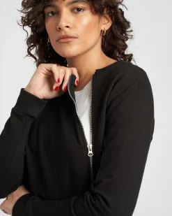Meridien Zip Sweatshirt Black