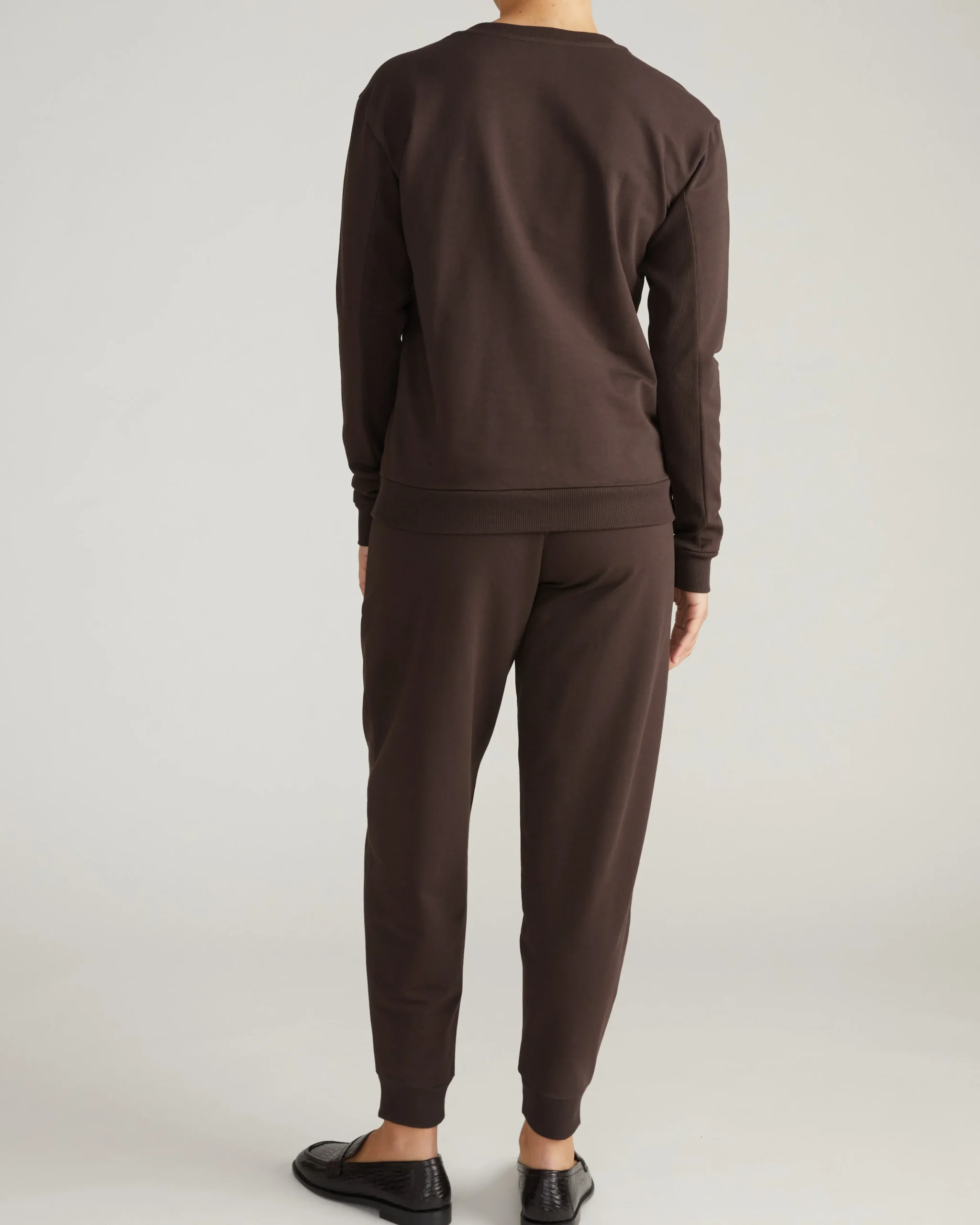 Meridien Zip Sweatshirt Deep Brown