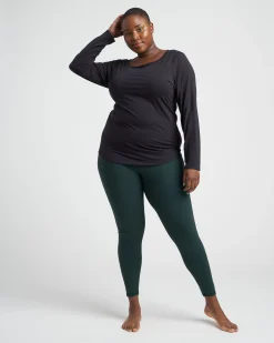 Mia Long Sleeve Movement Tee Black