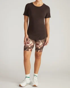 Mia Movement Tee Deep Brown
