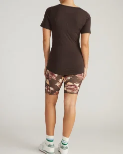 Mia Movement Tee Deep Brown