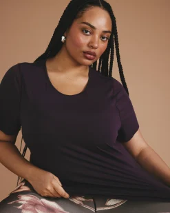 Mia Movement Tee Purple Jewel