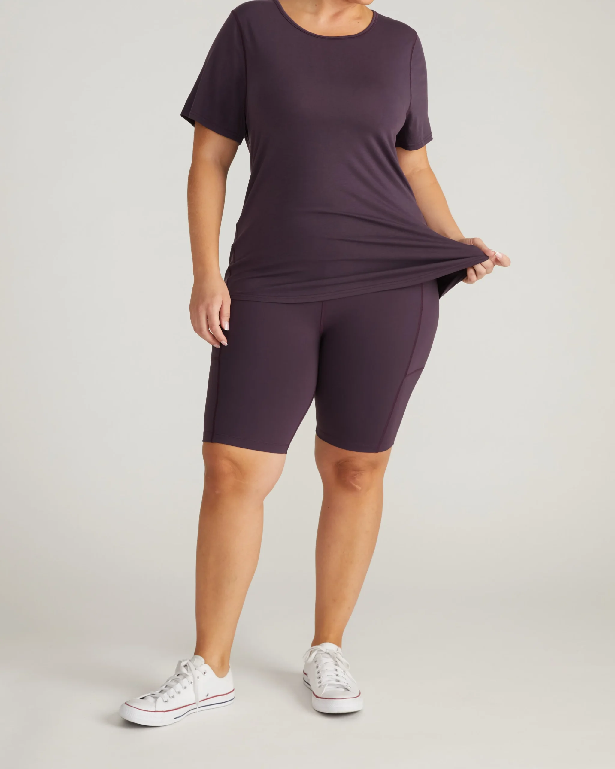 Mia Movement Tee Purple Jewel