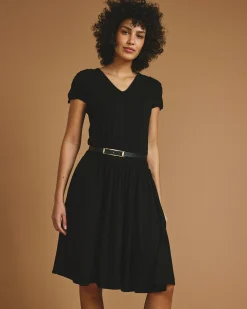 Minetta Liquid Jersey Dress Black