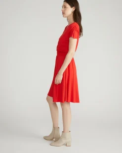 Minetta Liquid Jersey Dress Lipstick